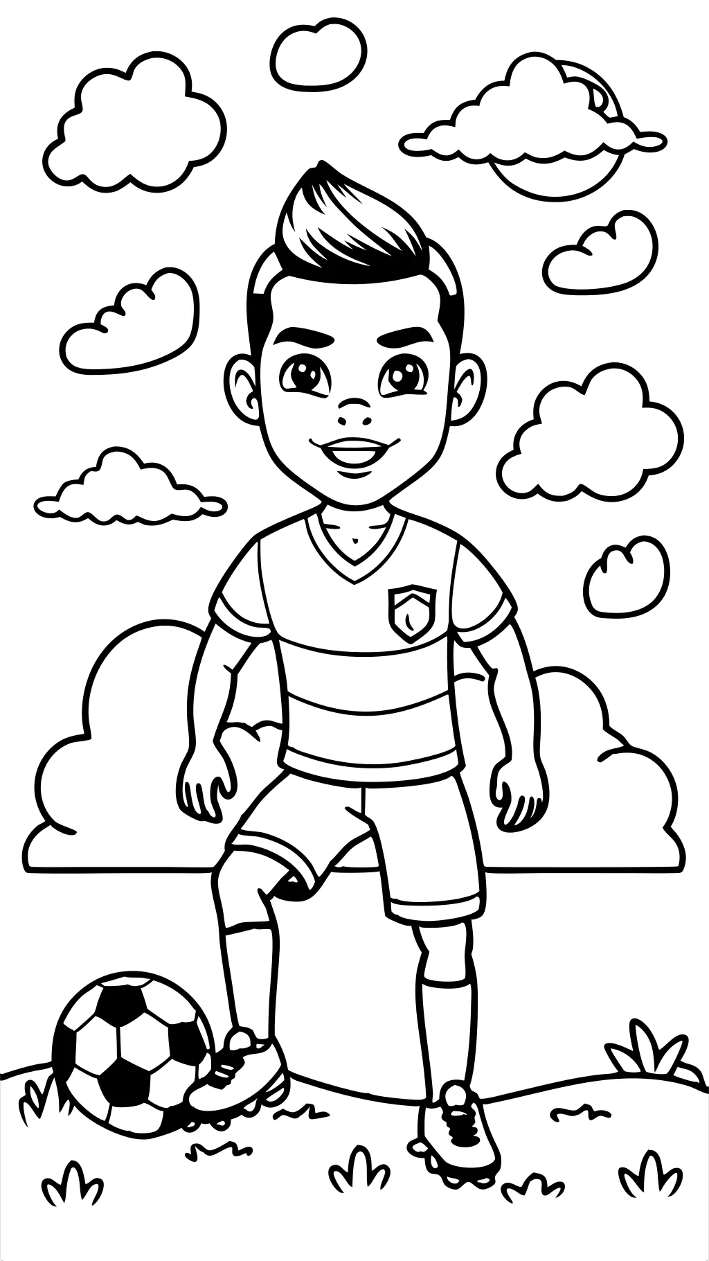 páginas para colorear ronaldo